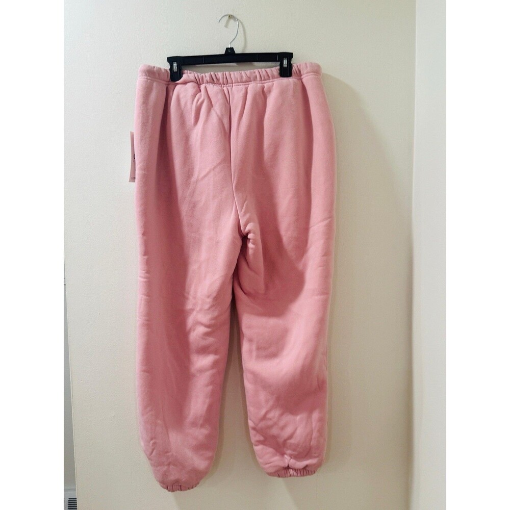 Faded Rose Women’s Fluffy Sweat Pants Size 1X  Pink New With Tag